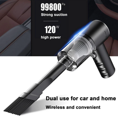 120W Cordless Handheld Vacuum Cleaner – Mini Portable for Car & Home