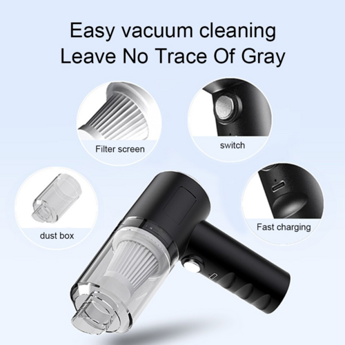 120W Cordless Handheld Vacuum Cleaner – Mini Portable for Car & Home