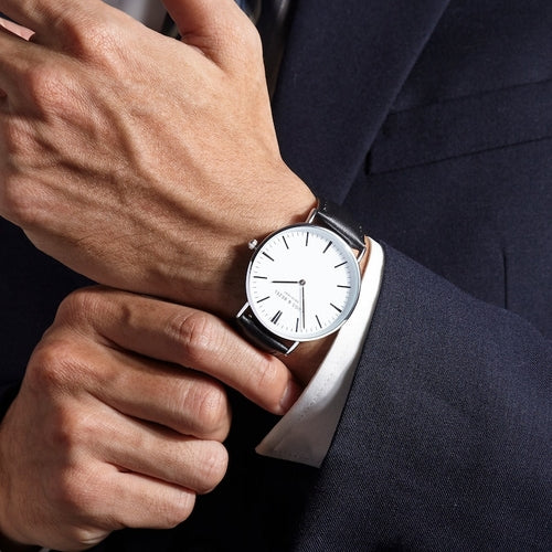 Handwriting Engraved Watch for Groom – Personalized Wedding Gift for Men