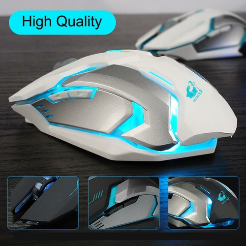 Ninja Dragon Stealth 7 Wireless Silent LED Gaming Mouse – Precision & Style