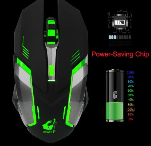 Ninja Dragon Stealth 7 Wireless Silent LED Gaming Mouse – Precision & Style