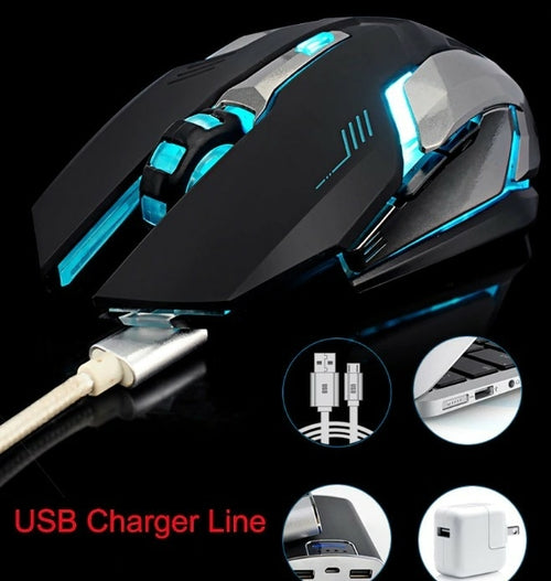 Ninja Dragon Stealth 7 Wireless Silent LED Gaming Mouse – Precision & Style