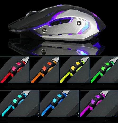 Ninja Dragon Stealth 7 Wireless Silent LED Gaming Mouse – Precision & Style